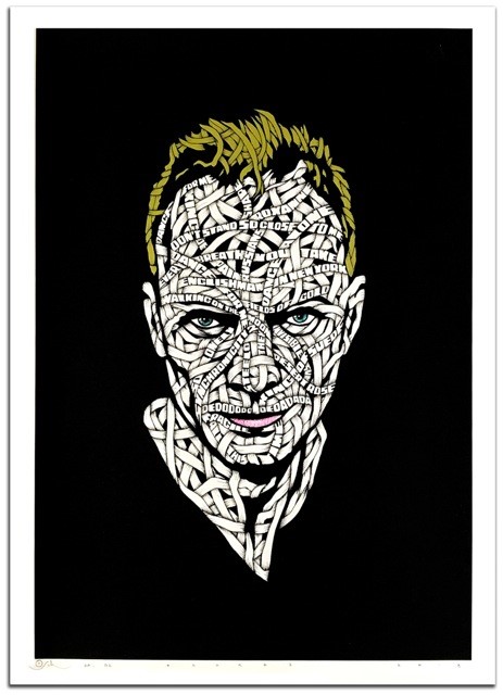 Otto Schade - Sting (Black) - 2018 - Screen Print on Paper - 59 cm x 42 cm - 23 inch x 17 inch - Ministry of Walls Street Art Gallery - The Urban Art Broker - Shop