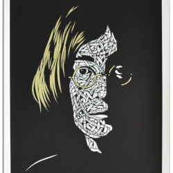 Otto Schade - John Lennon (Gold) - 2018 - Screen Print on Paper - 59 cm x 42 cm - 23 inch x 17 inch - Ministry of Walls Street Art Gallery - The Urban Art Broker - Shop